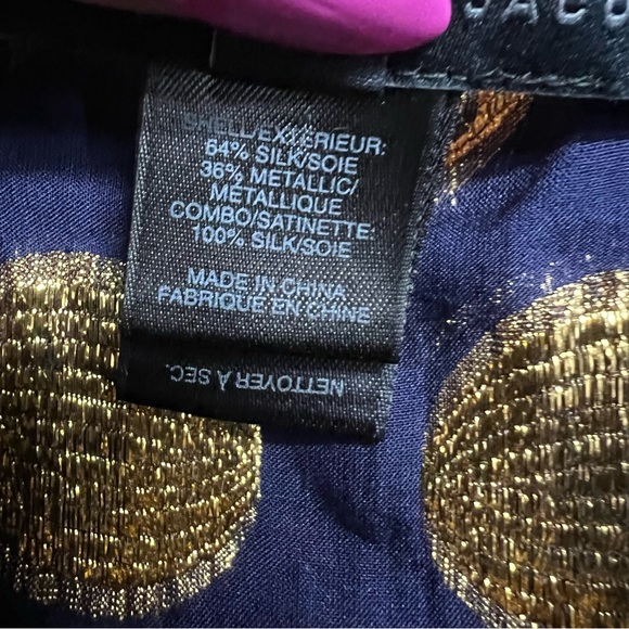 MARC BY MARC JACOBS | Silk & Metallic Polka Dot Blouse - Picture 7 of 8